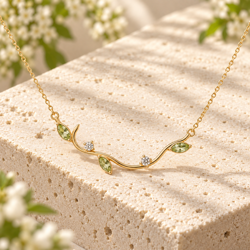 VARUNIQOK® Aeria Dewvine Necklace second angle view