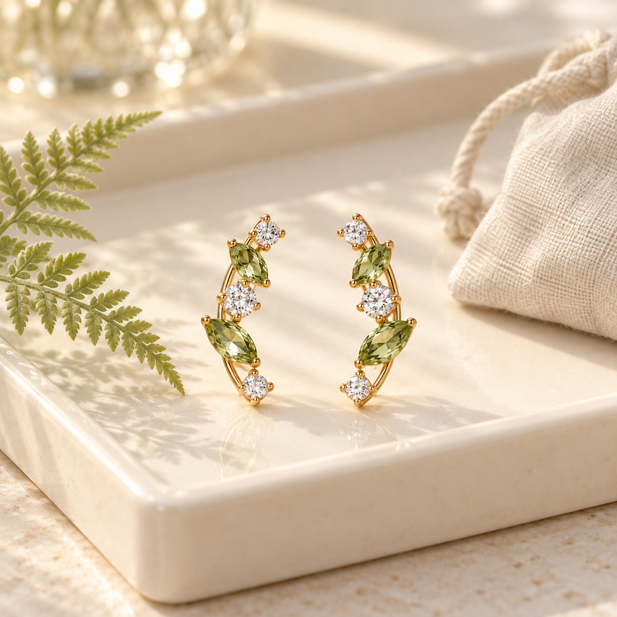 Liora Fernline Ear Climbers lifestyle and gifting scene