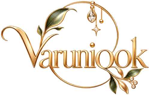 VARUNIQOK botanical gold logo